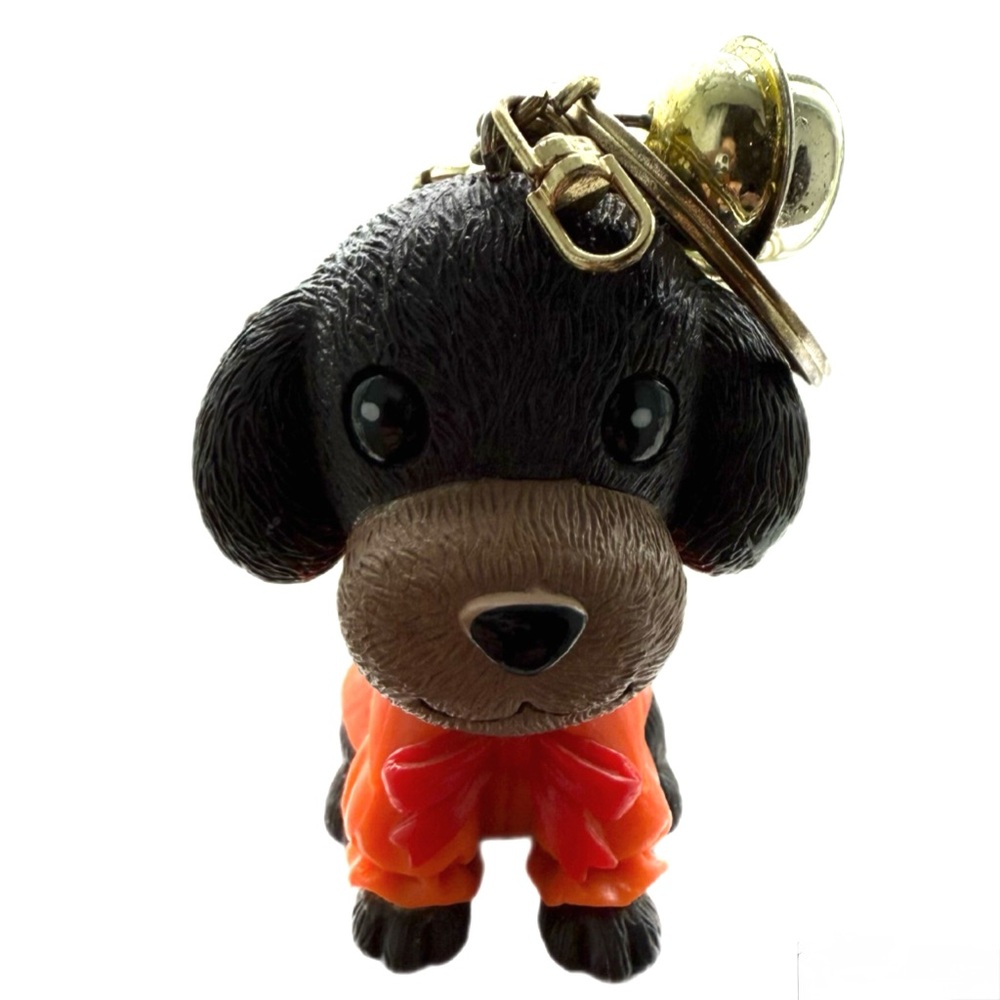 Black and Orange Dog Keychain